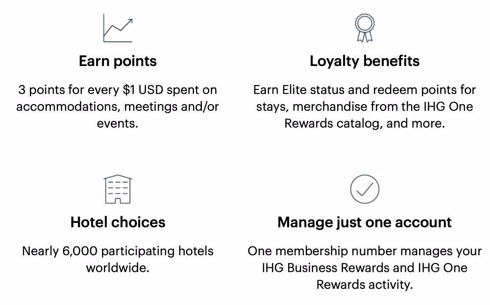 IHG Business rewards benefits