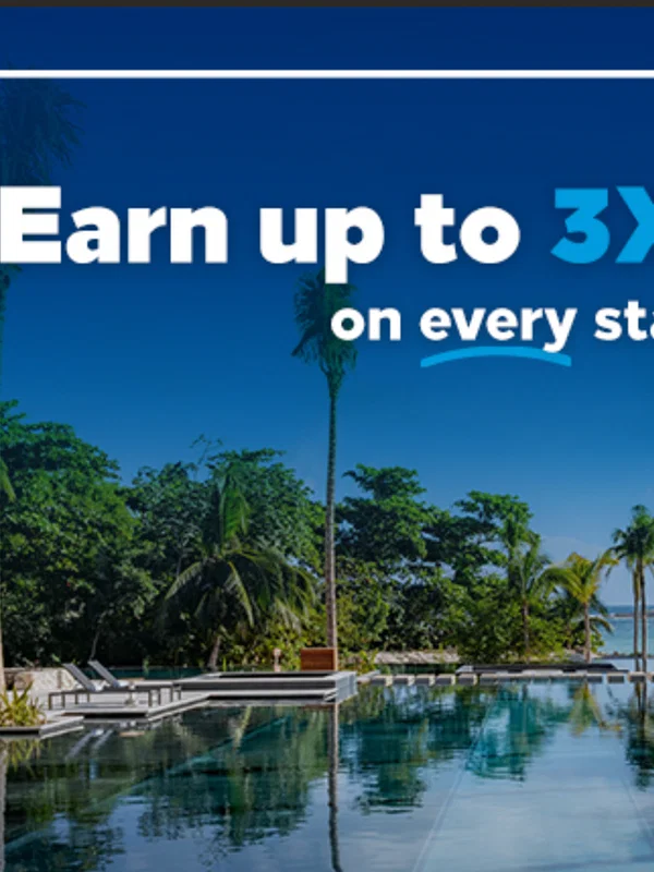 Get 3x points on every stay - Cover Image