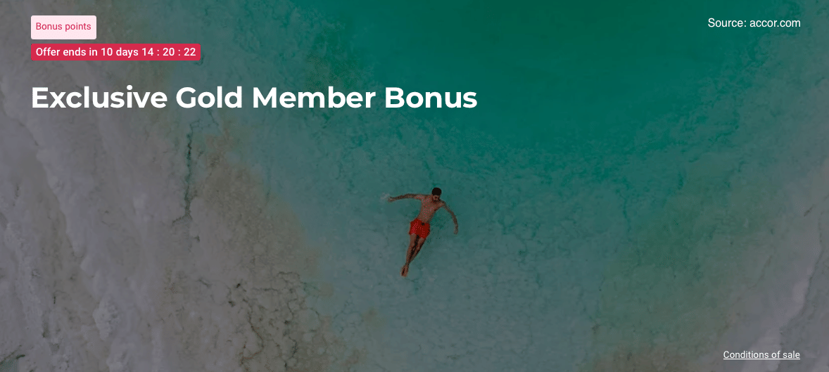 Accor Gold Members Exclusive: Get 8000 bonus points for 3 stays of 2 nights or more. - Cover Image