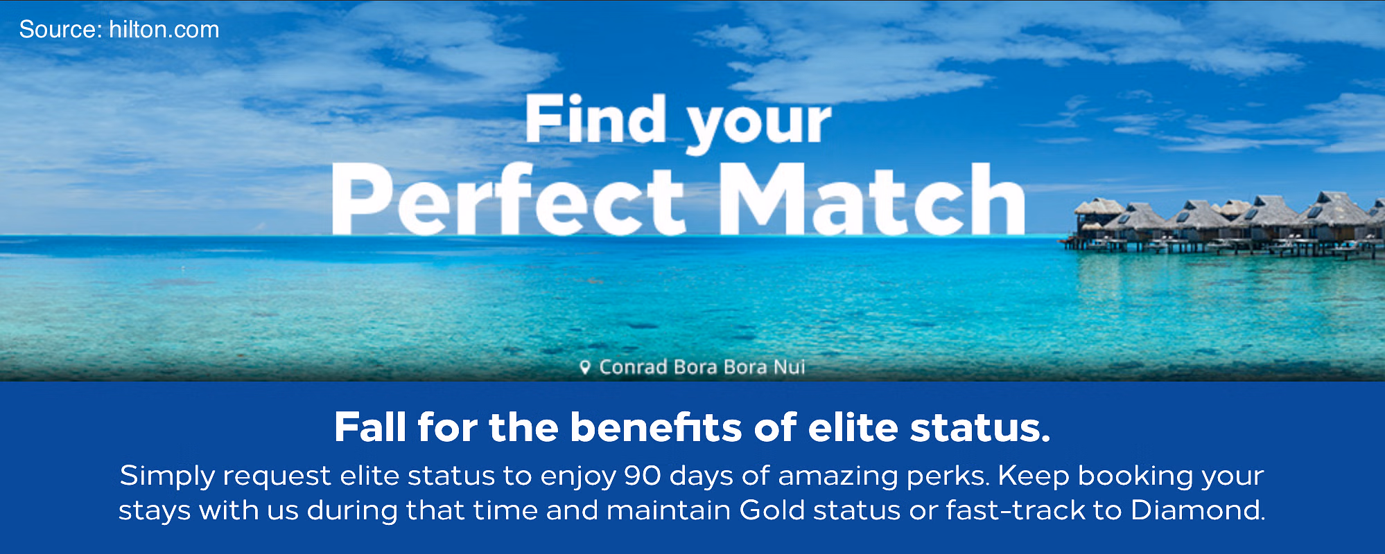 Hilton Status Match 2024 Challenge is now live. Upgrade to Gold or Diamond until March 2026. - Cover Image