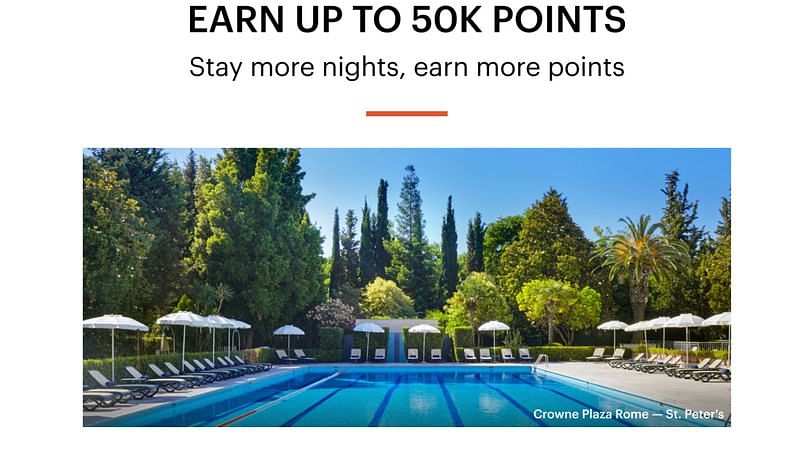 Get 50,000 bonus points - IHG 'Step Up to Rewards' offer