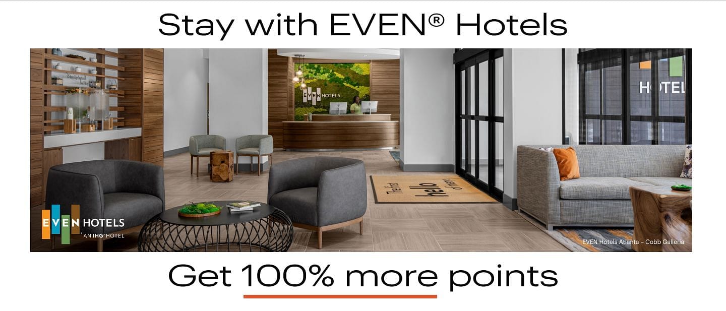 100% bonus points on bonus points at EVEN hotels - Cover Image
