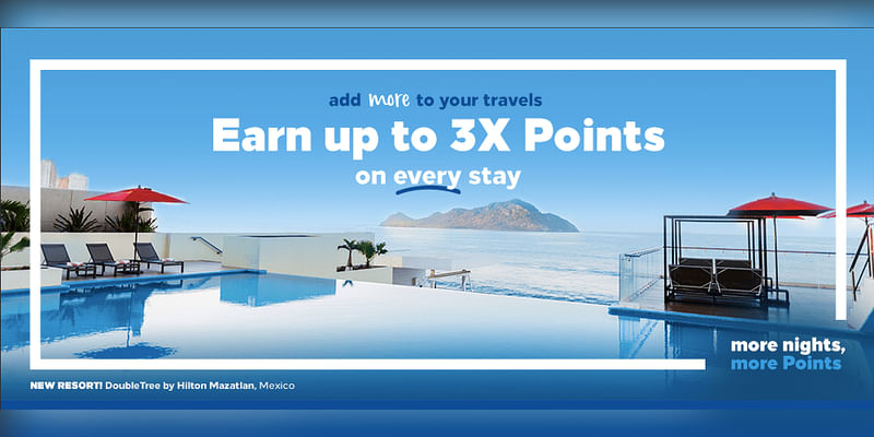 Earn 3x points at Hilton properties worldwide - Cover Image