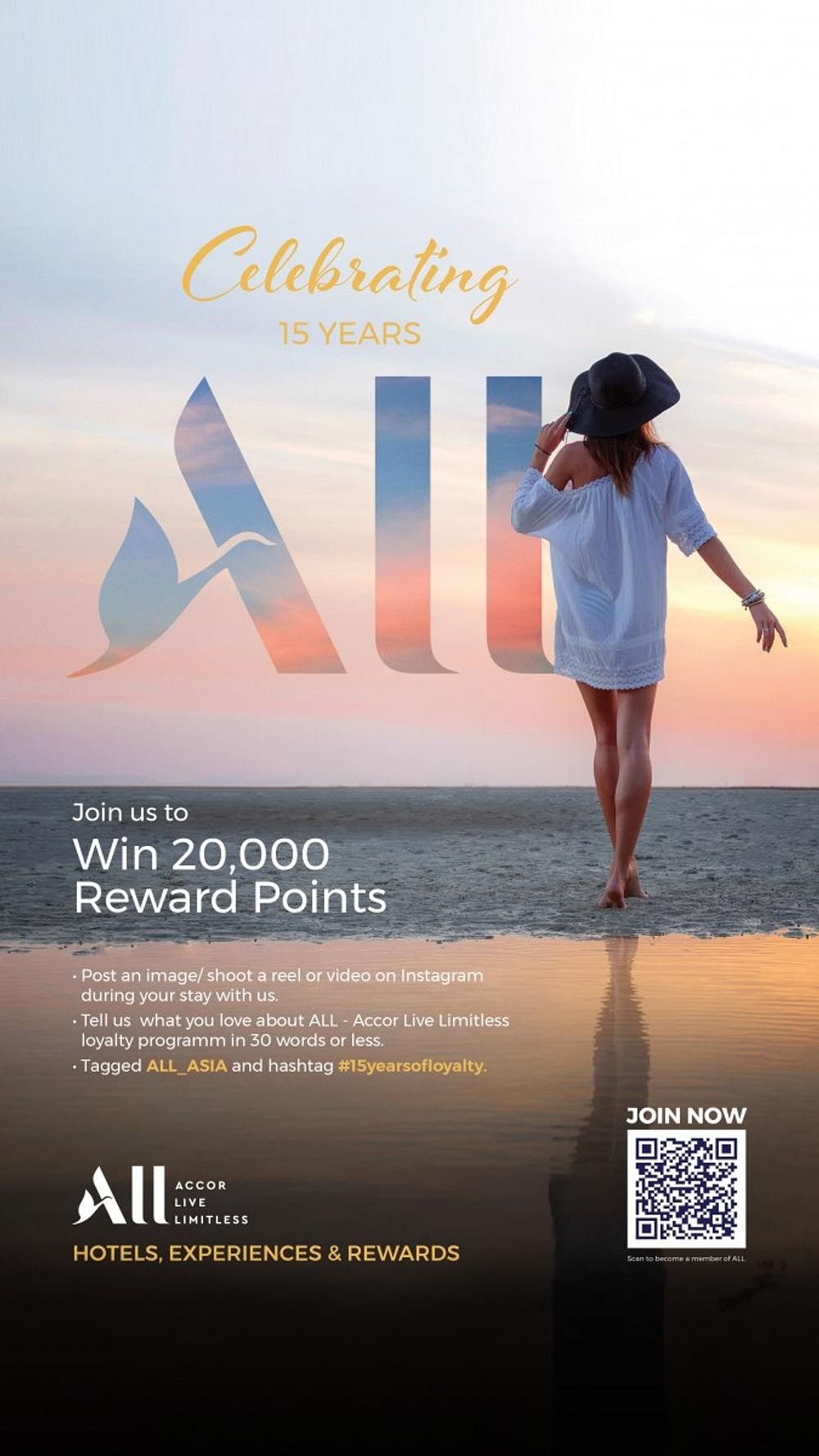 15 years of Accor ALL - Win 20,000 points flyer
