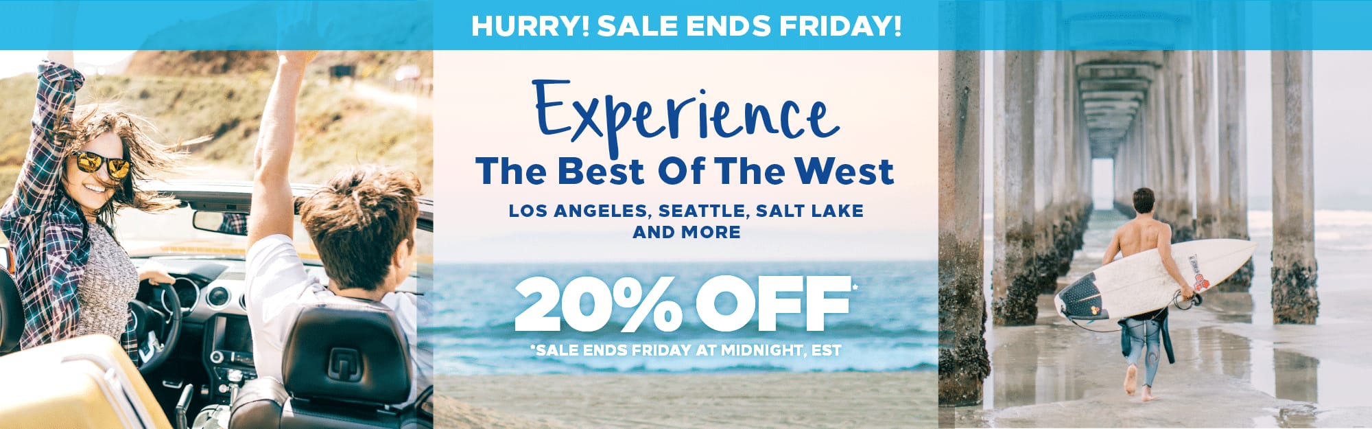 20% off at West Coast Destinations - Cover Image