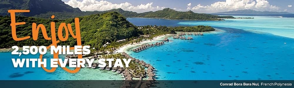 2500 miles for every stay. - Cover Image