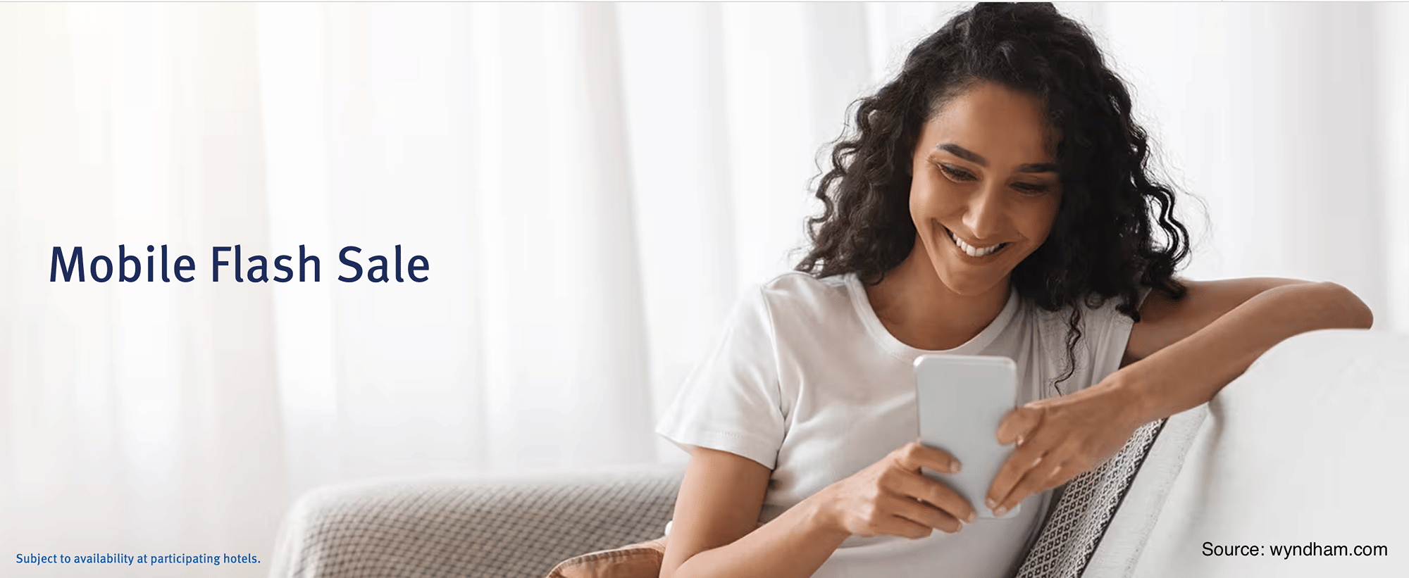 Wyndham Flash Sale: Get up to 20% off when you book on mobile. - Cover Image