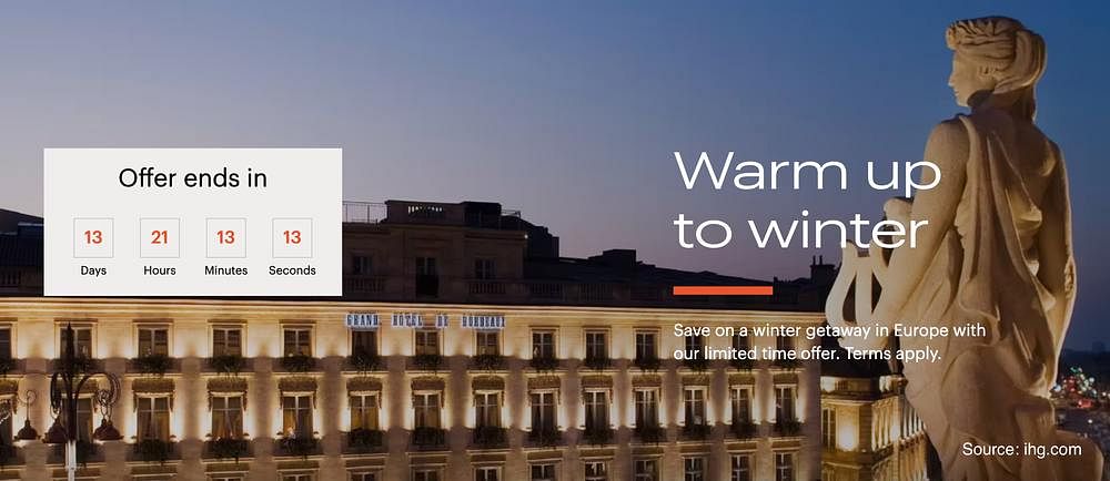 IHG Europe Winter Sale Promotional Banner