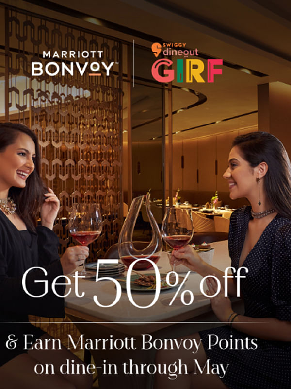 Marriott partners with the Great Indian Restaurant Festival. Get 50% off at most Marriott restaurants. - Cover Image