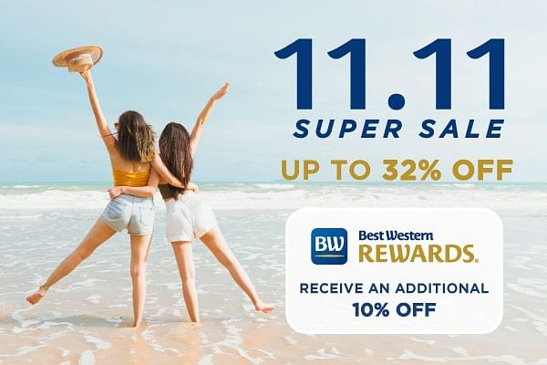 With the Best Western 11.11 Super sale, save up to 42% at select Best Western hotels in Asia. - Cover Image