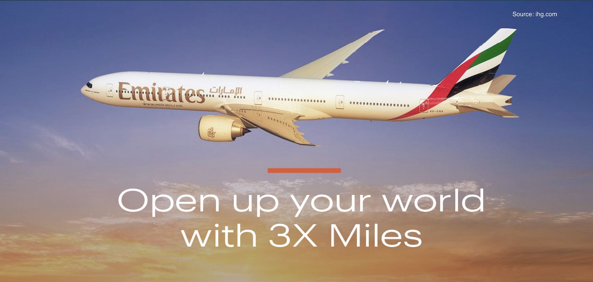 Get 3x Emirates Skywards miles when you stay with IHG. - Cover Image