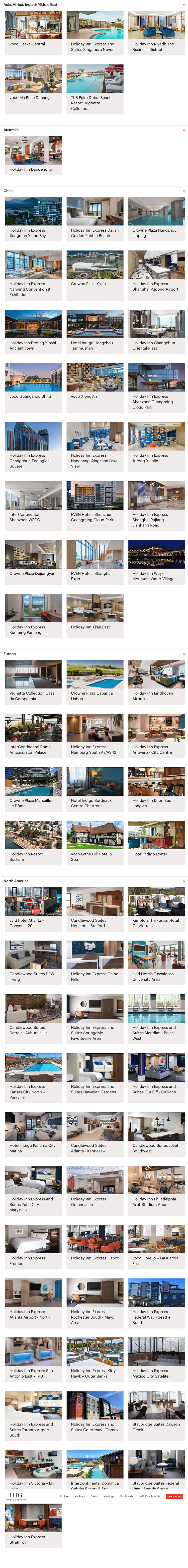 IHG New Hotels List Nov 23