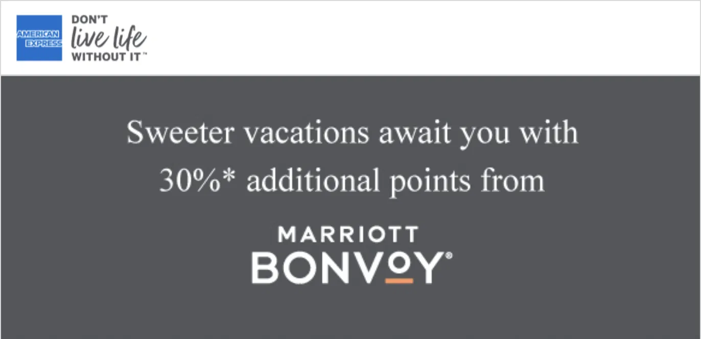 Amex India – 30% bonus on Marriott Bonvoy points transfer - Cover Image