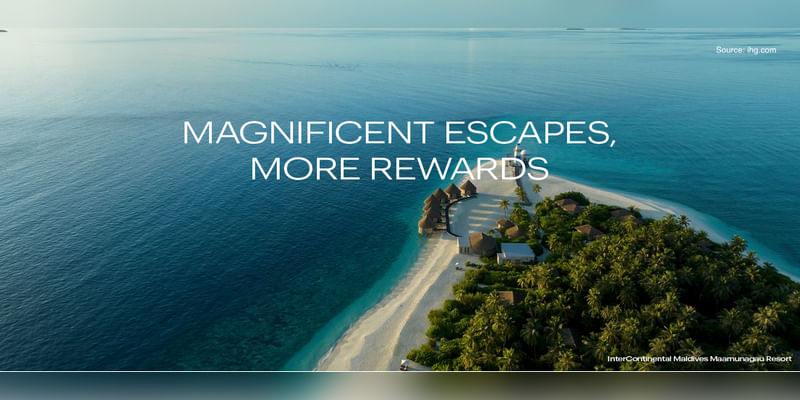 Get up to 50,000 bonus points at IHG hotels in the Maldives. - Cover Image