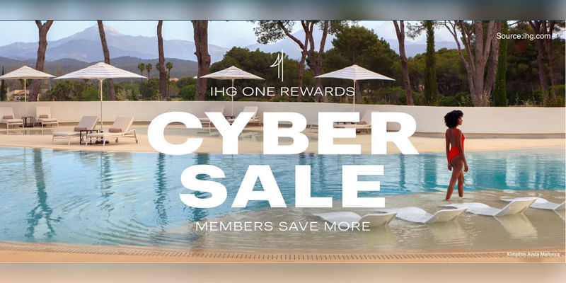 IHG announces Black Friday and Cyber Monday Sale for 2023. Get up to 40% off, bonus points, and more. - Cover Image