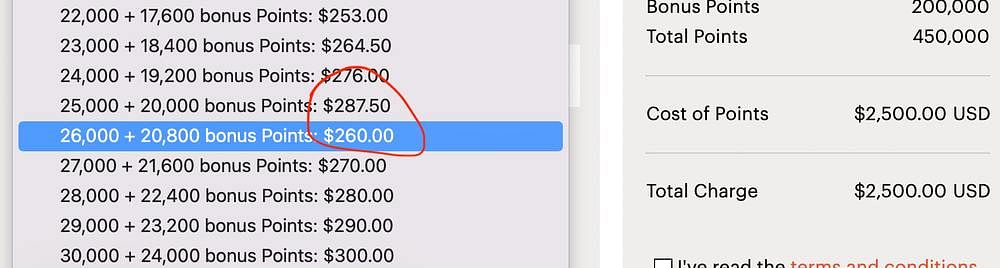 Slab change at 26,000 points