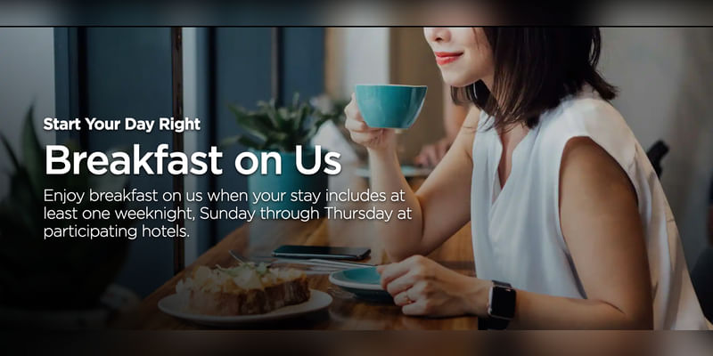 Get complimentary breakfast if your stay includes at least one weeknight - Cover Image