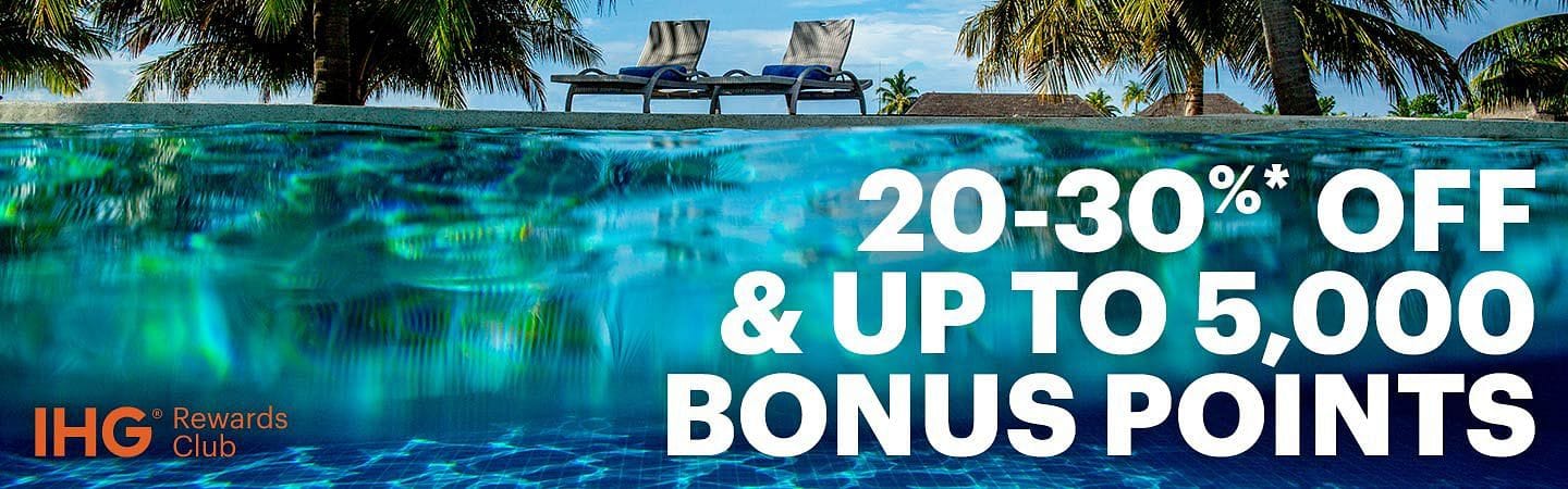 20-30% Off and 5000 Bonus Points - Cover Image