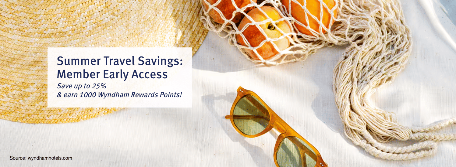 Wyndham Summer Sale: Get 1000 bonus points, and up to 25% off in Europe, the Middle East, and Africa. - Cover Image