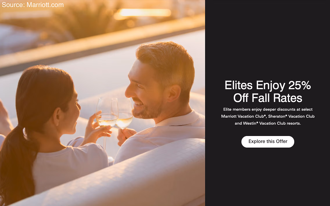 Marriott Elites Exclusive: Flat 25% off at select Marriott resorts worldwide. - Cover Image