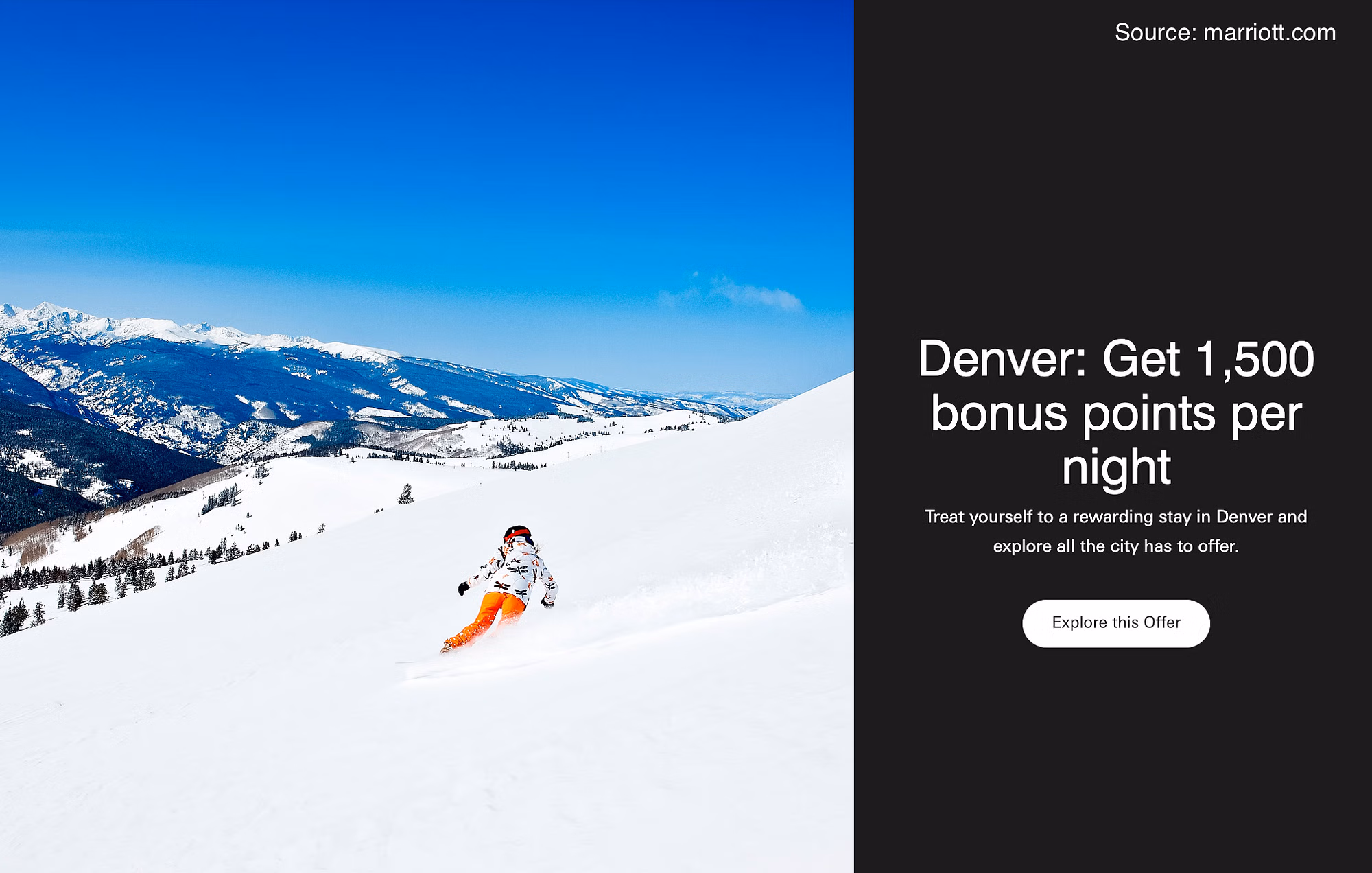 Get 1500 bonus points per night at Marriott hotels in Denver. - Cover Image