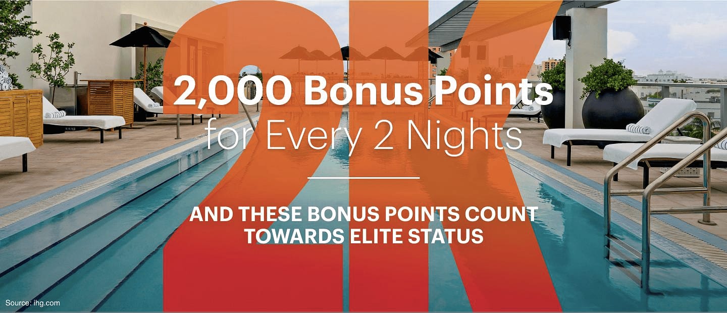 Get 2000 elite qualifying bonus points for every 2 nights - Cover Image