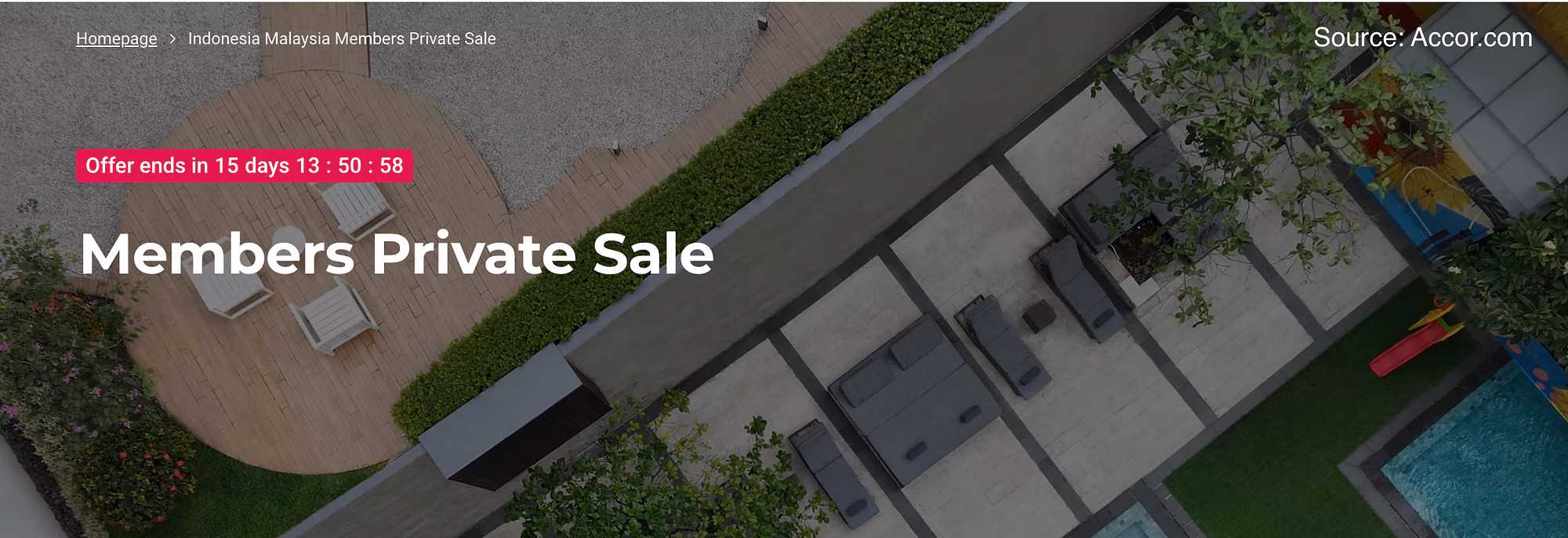 Accor Private Sale: Get 25% off at Accor hotels in Indonesia, and Malaysia. - Cover Image