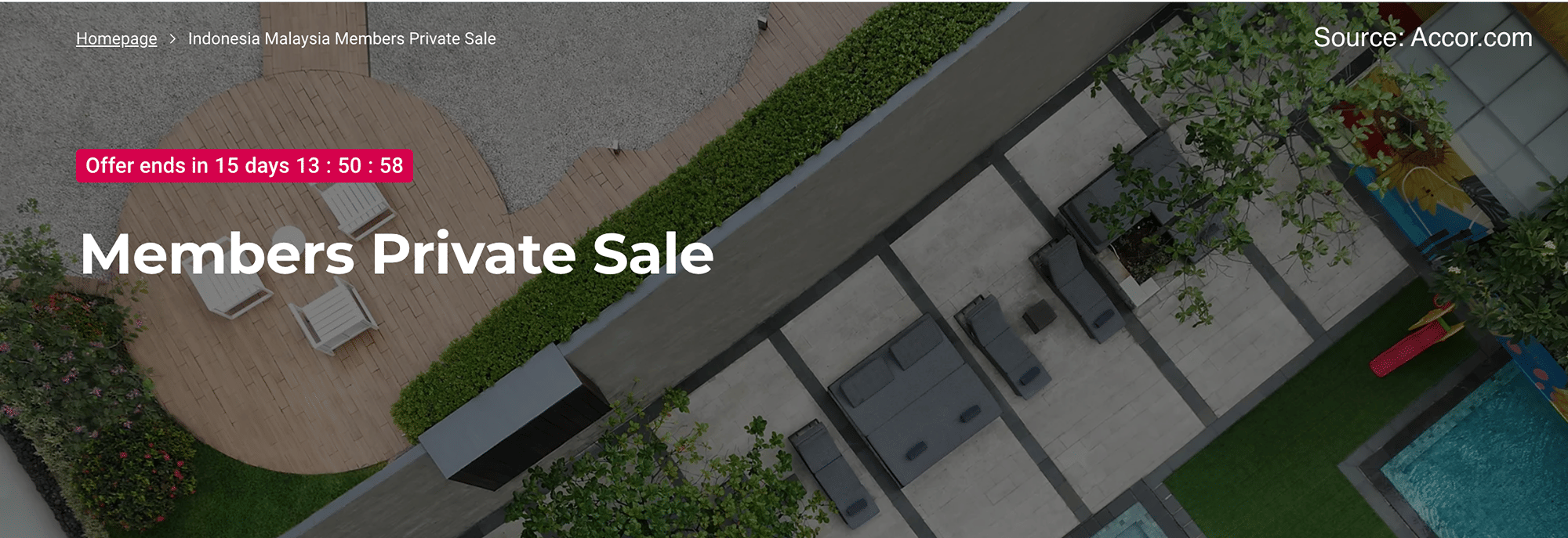Accor Private Sale: Get 25% off at Accor hotels in Indonesia, and Malaysia. - Cover Image