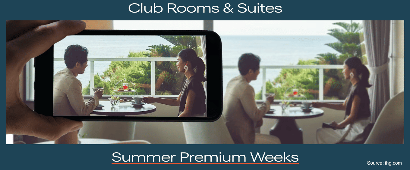 IHG Premium Weeks: Get free dining credits when you book a club room or suite at participating IHG hotels. - Cover Image