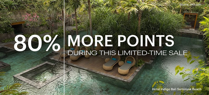 Get 80% bonus on purchasing IHG One Rewards points. - Cover Image