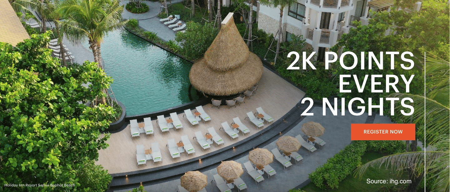 Earn 2000 bonus IHG points for every 2 nights with IHG's latest global promotion. - Cover Image