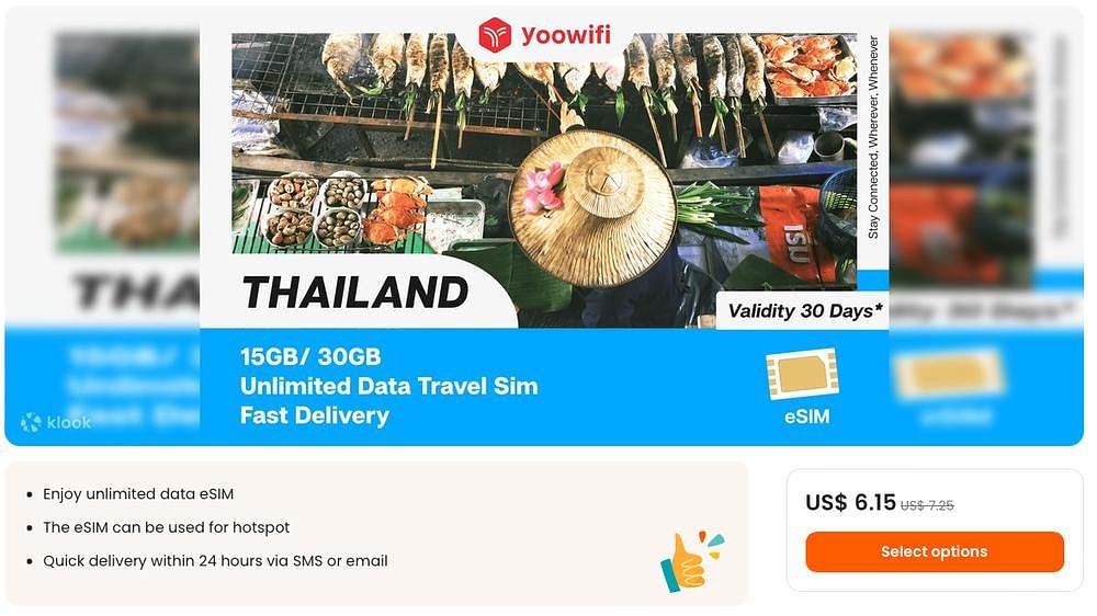 Thailand data only eSIM online
