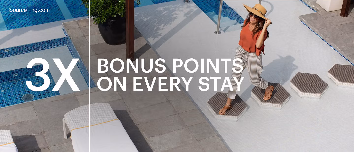 Earn 3x points at select IHG brands. Combine with the 3,000 bonus points promotion for an exceptional deal. - Cover Image