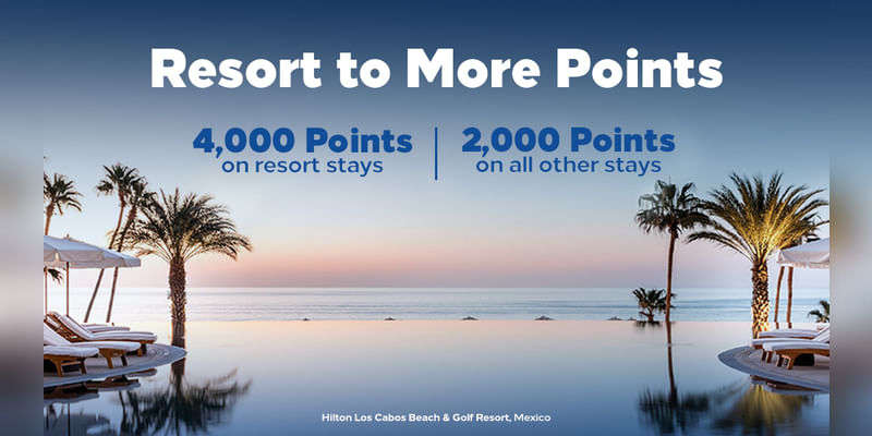 Earn up to 4000 bonus points per stay with Hilton's new global promotion. - Cover Image