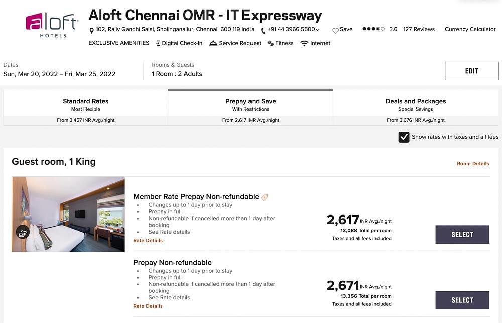 Aloft Chennai 