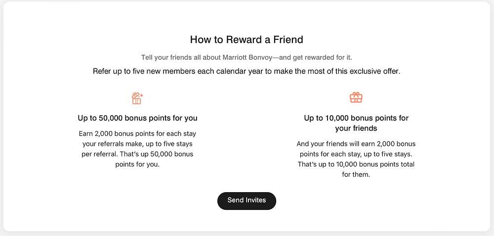 Marriott Refer A Friend Bonus