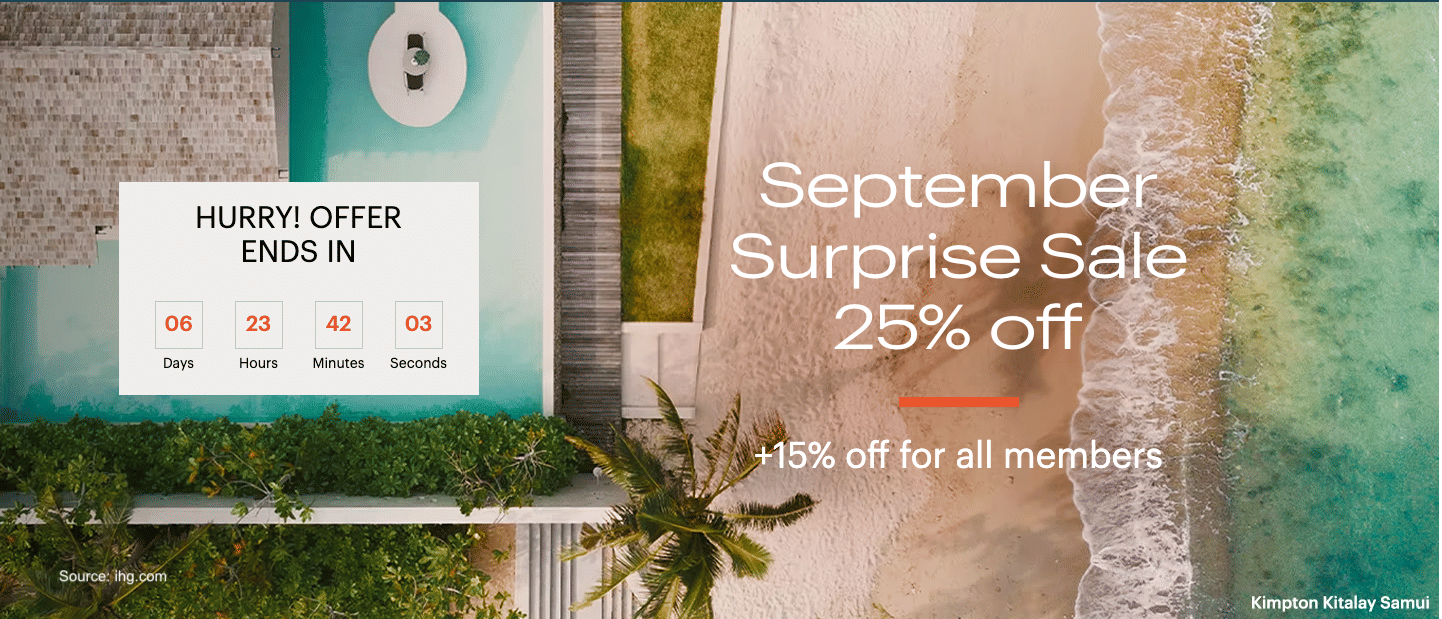IHG September Surprise Sale: Get up to 40% off across Southeast Asia and Korea. - Cover Image