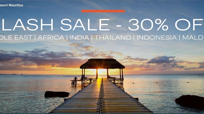 Flash Sale - Flat 30% off in the Middle East, Africa, India, Thailand, Indonesia and the Maldives