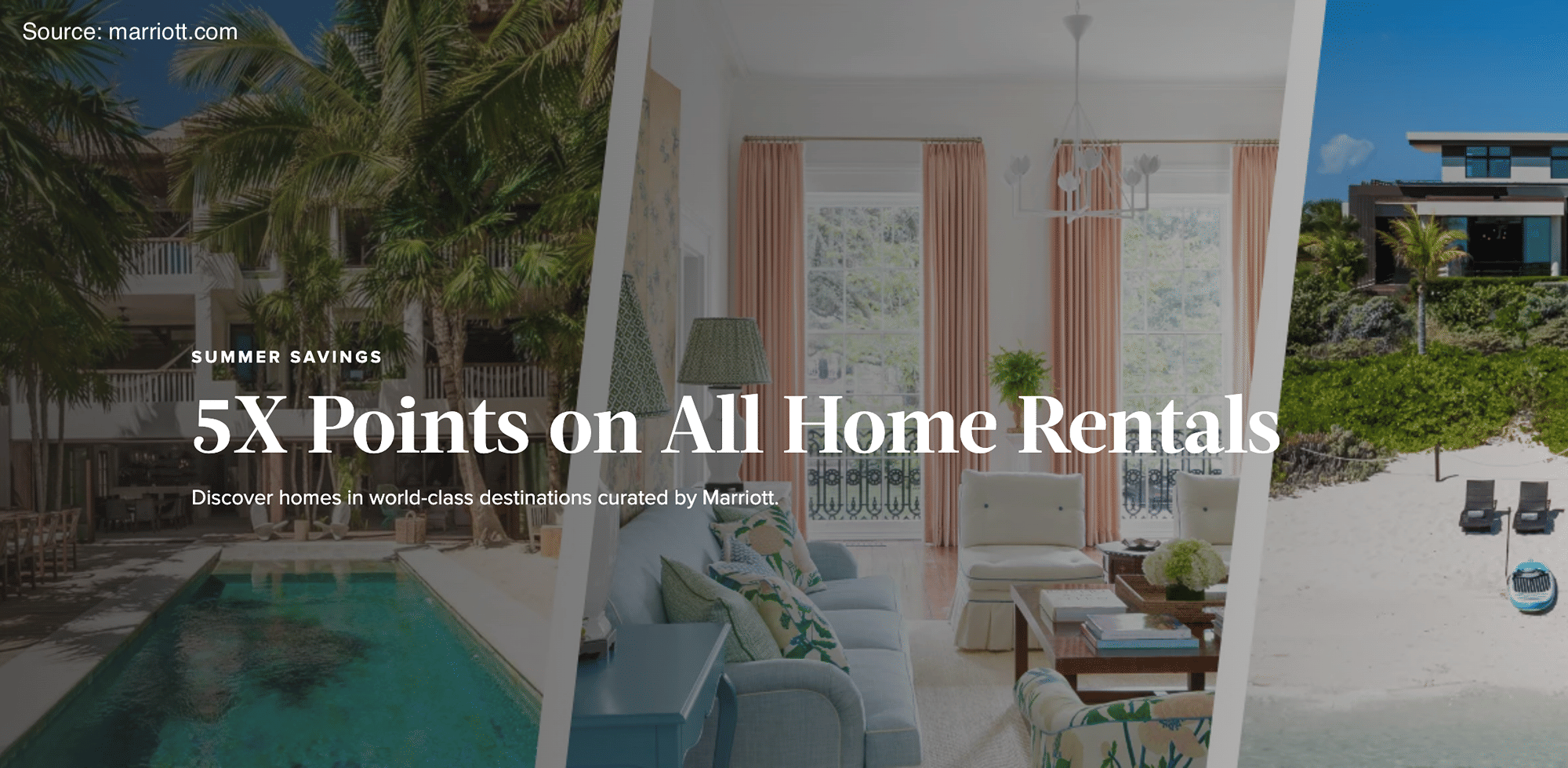 Get 5x Marriott points when you stay for 5 or more nights at Homes & Villas by Marriott Bonvoy. - Cover Image