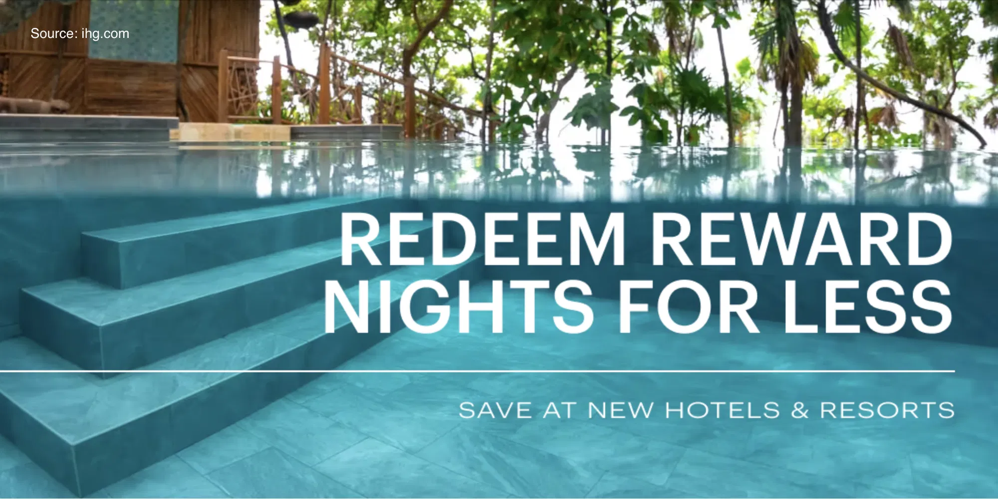 Book an award night for 15% less IHG reward points at newly opened hotels. - Cover Image