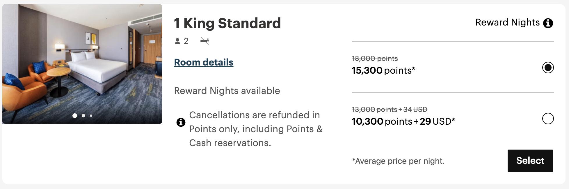 Offer on IHG Points + Cash bookings