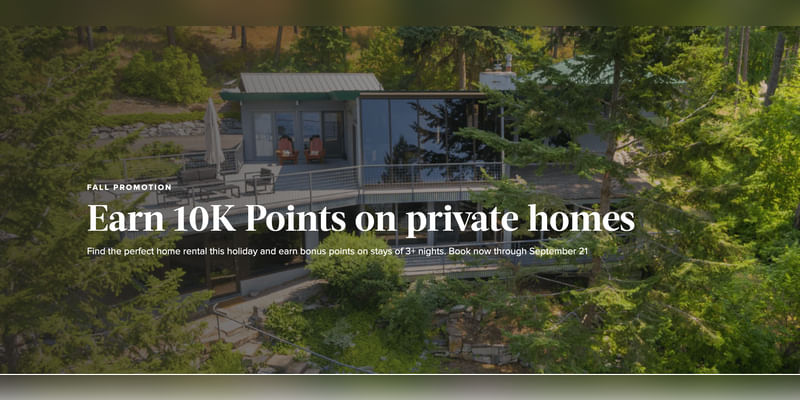 10,000 bonus Marriott points for stays at Homes and Villas - Cover Image