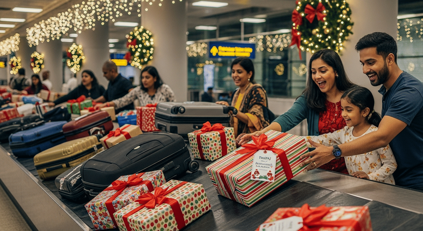 Marriott delivers Christmas gifts on the baggage belt in Mumbai - Cover Image