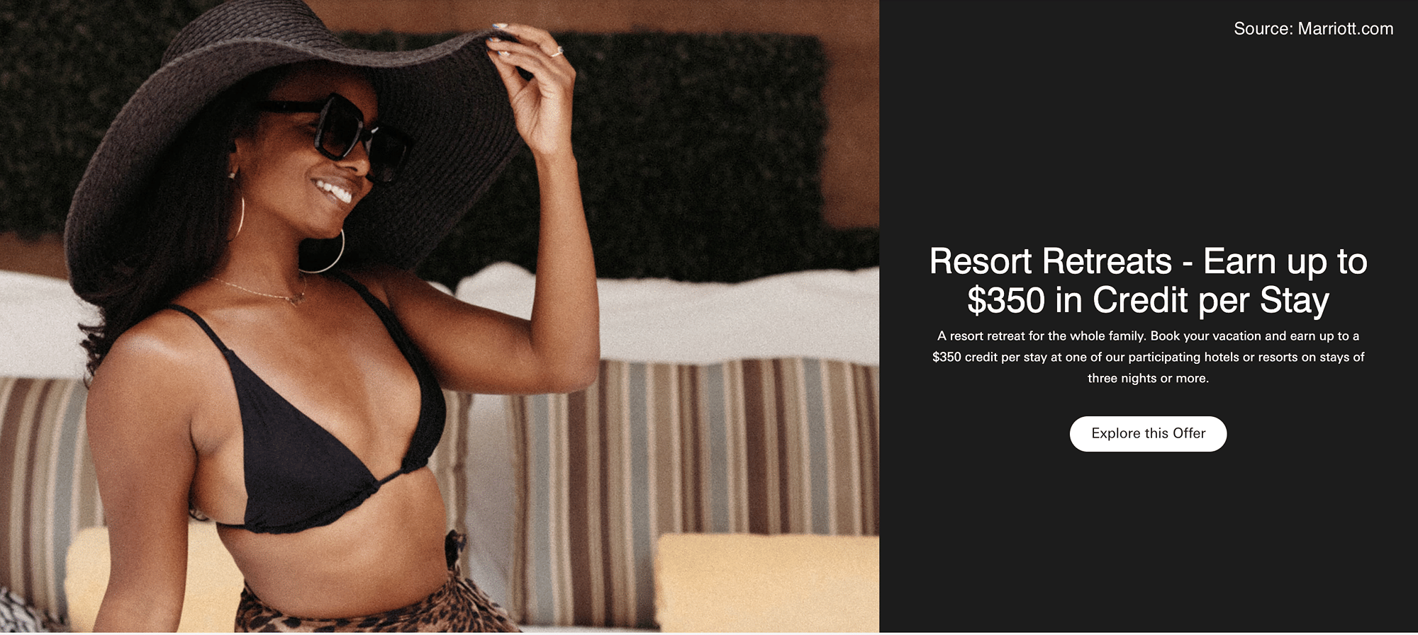 Marriott is offering up to $350 hotel credit for stays at Marriott hotels in the Caribbean, and Latin America. - Cover Image