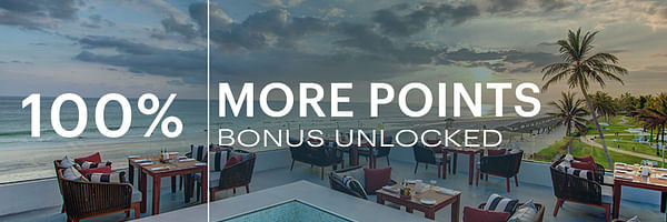 100% bonus points on buying points - Cover Image