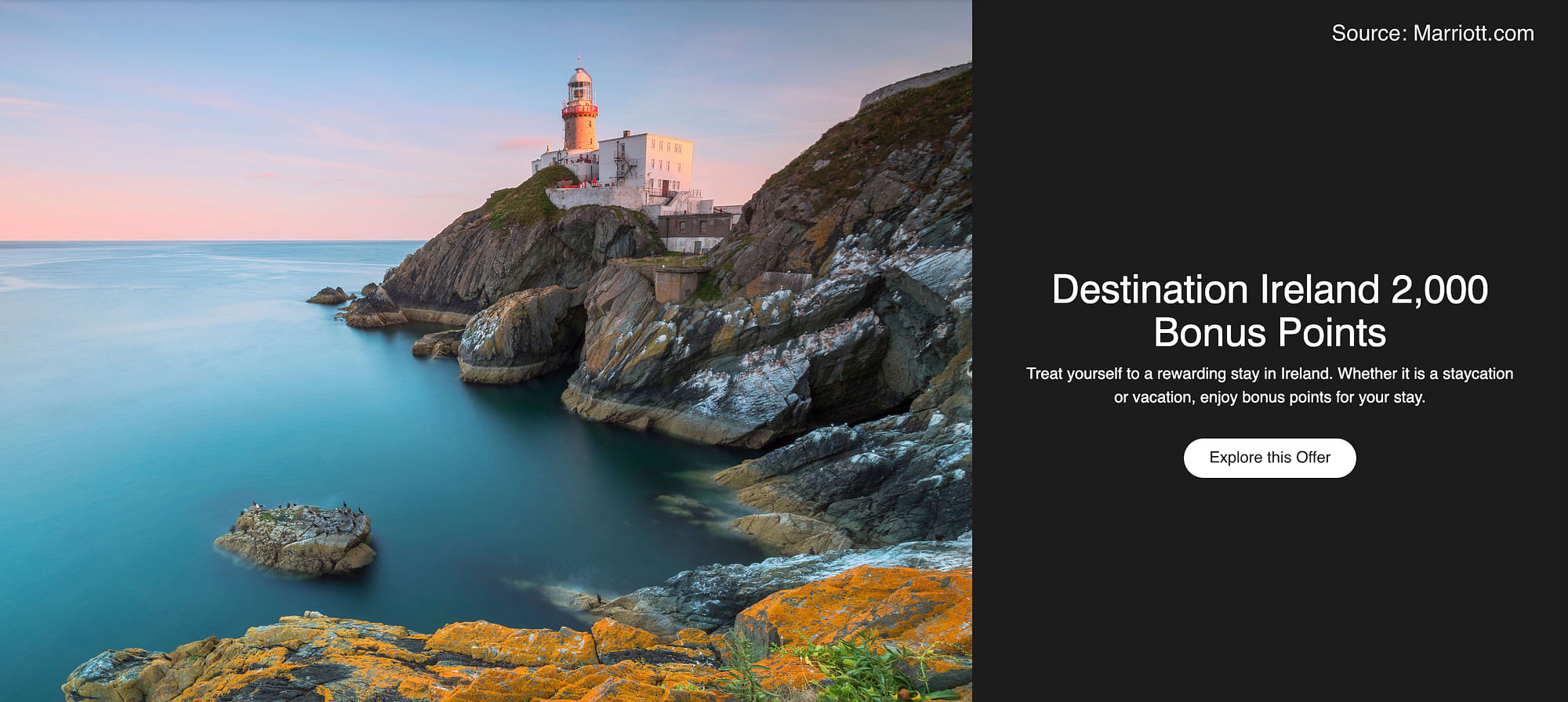 Ireland: Get 2000 bonus points per stay at participating Marriott hotels. - Cover Image