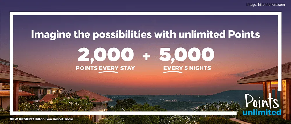 Get 2000 points per stay with Hilton Points Unlimited - Jan to May 2021 - Cover Image