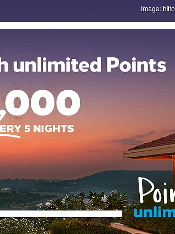 Get 2000 points per stay with Hilton Points Unlimited - Jan to May 2021 - Cover Image