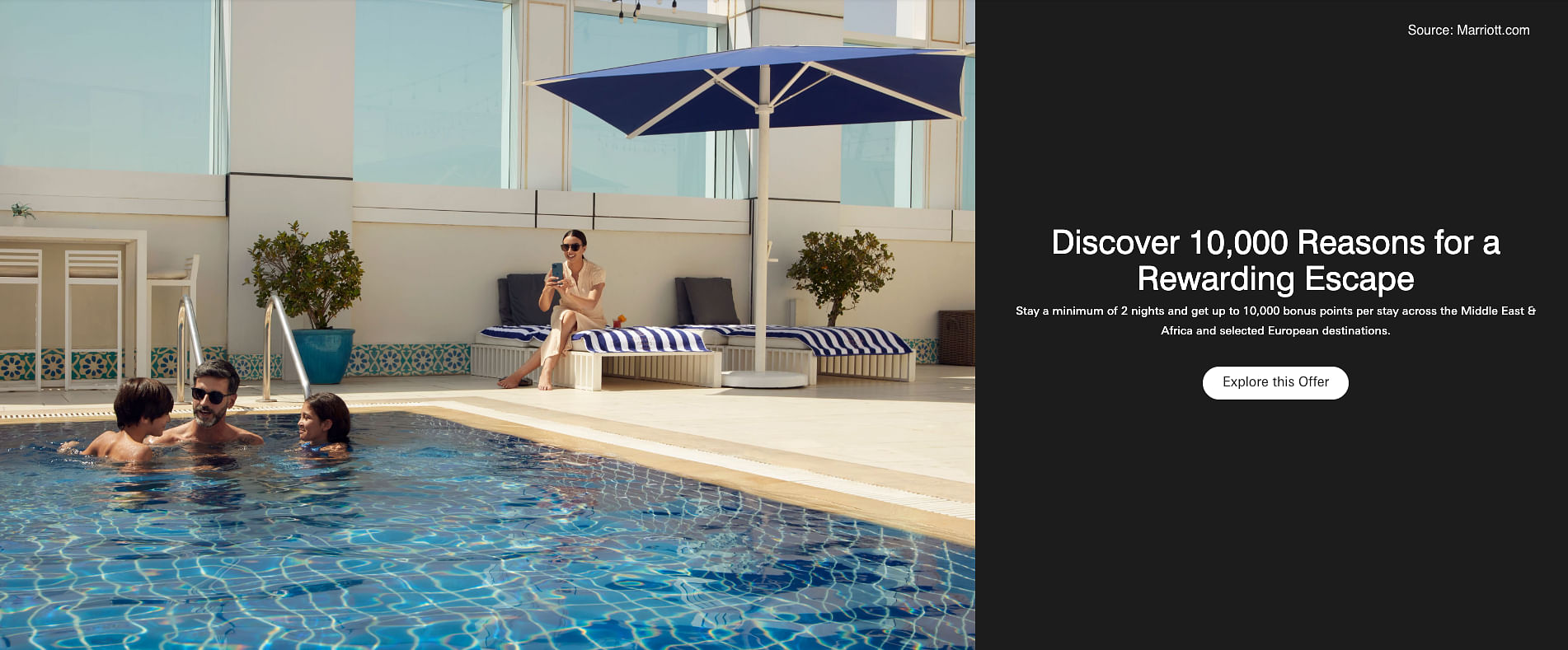 Get up to 10,000 Marriott Bonvoy points per stay in London, Paris, Rome, Ireland, the Middle East and Africa. - Cover Image