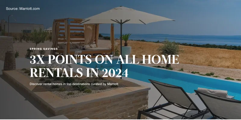 Get 3x points at Homes & Villas by Marriott Bonvoy. - Cover Image